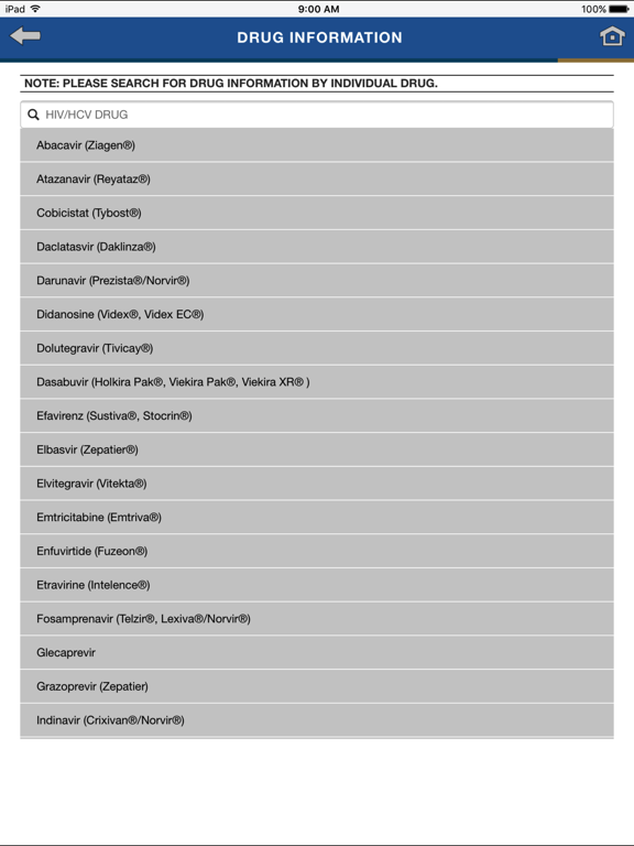 Screenshot #6 pour HIV-HCV Drug Therapy Guide