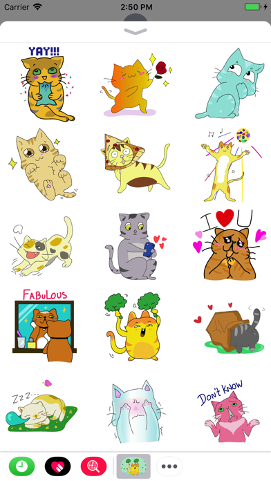Screenshot #3 pour Funny Cat Emoji Stickers