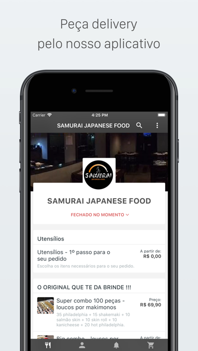 How to cancel & delete SAMURAI JAPANESE FOOD Delivery from iphone & ipad 1