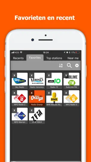 Captura de pantalla de Nederland FM - Radio Luisteren en iPhone 4