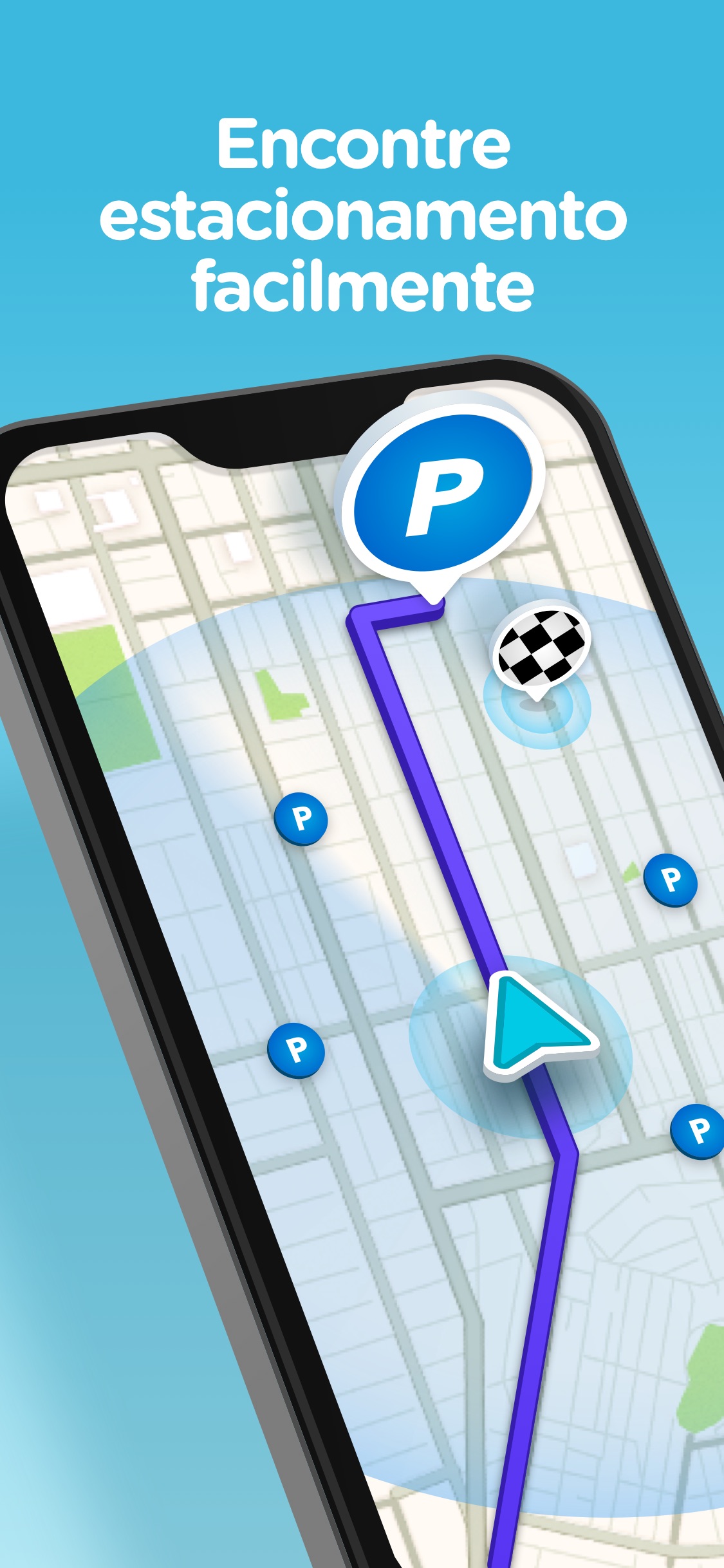 Screenshot do app Waze – GPS e Trânsito ao vivo