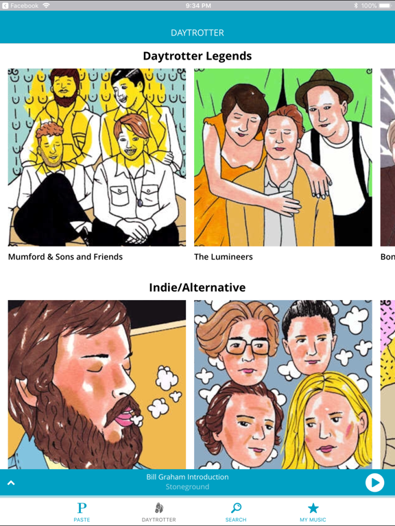 Paste Music & Daytrotter iPad screenshot 4 - Music app