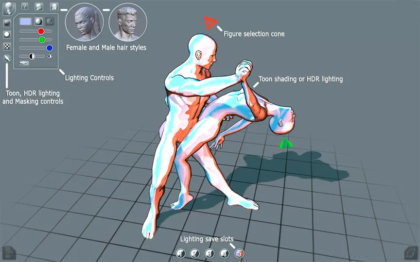 Скриншот ArtPose Pro на iPhone 4