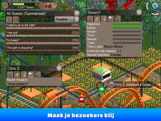 RollerCoaster Tycoon® Classic iPad app afbeelding 2