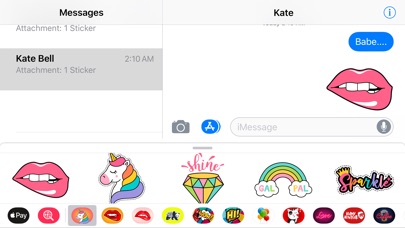 Cute Girly Stickers Style App screenshot 2