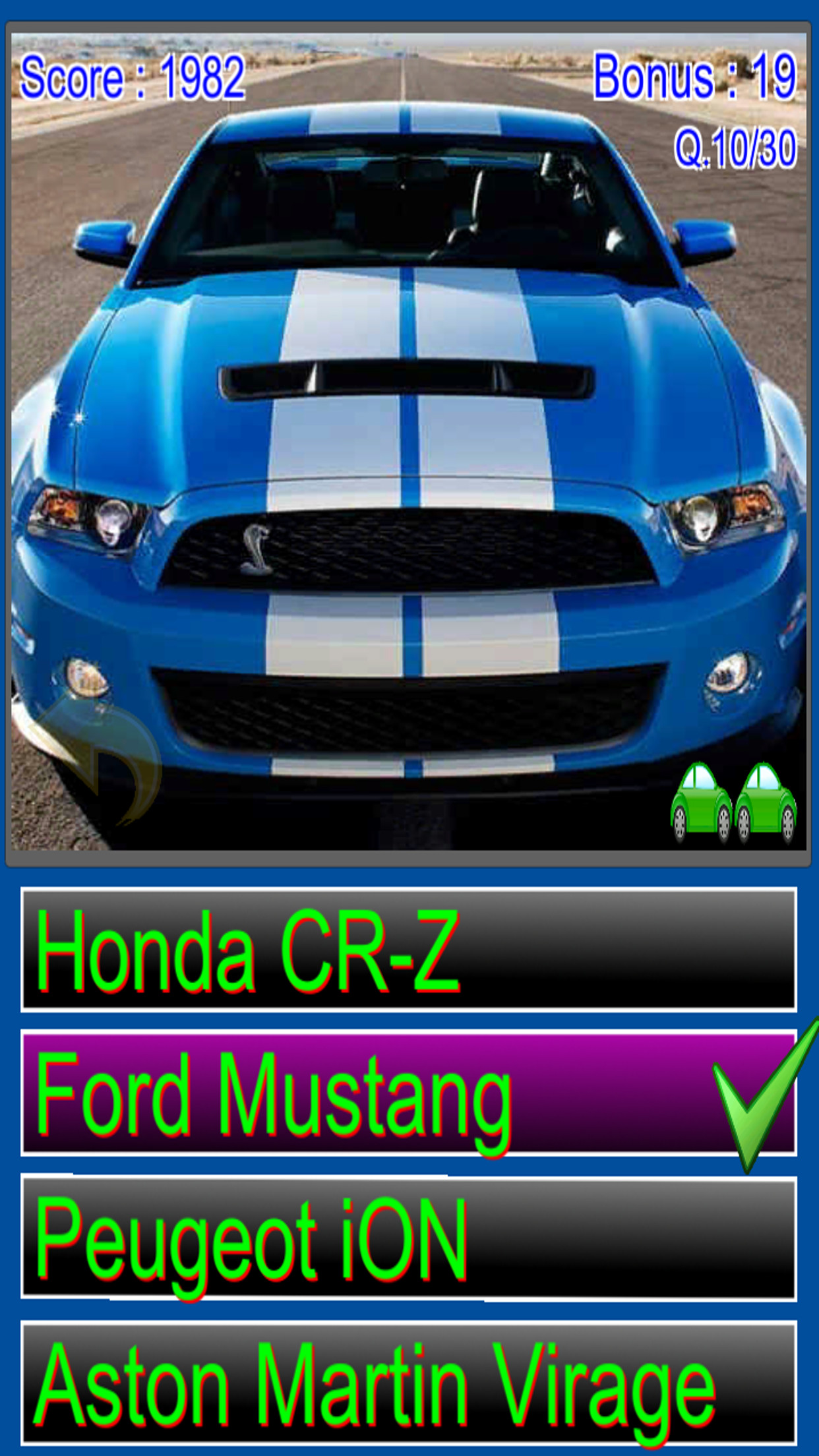 Name That Car Quiz
