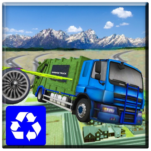 Flying Garbage Truck Simulator 2017 icon