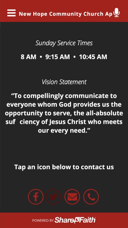 New Hope Community Church App