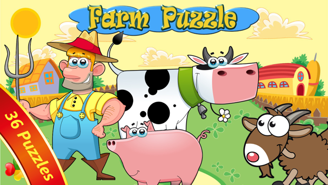 ‎Farm Animals - Puzzle for kids Screenshot