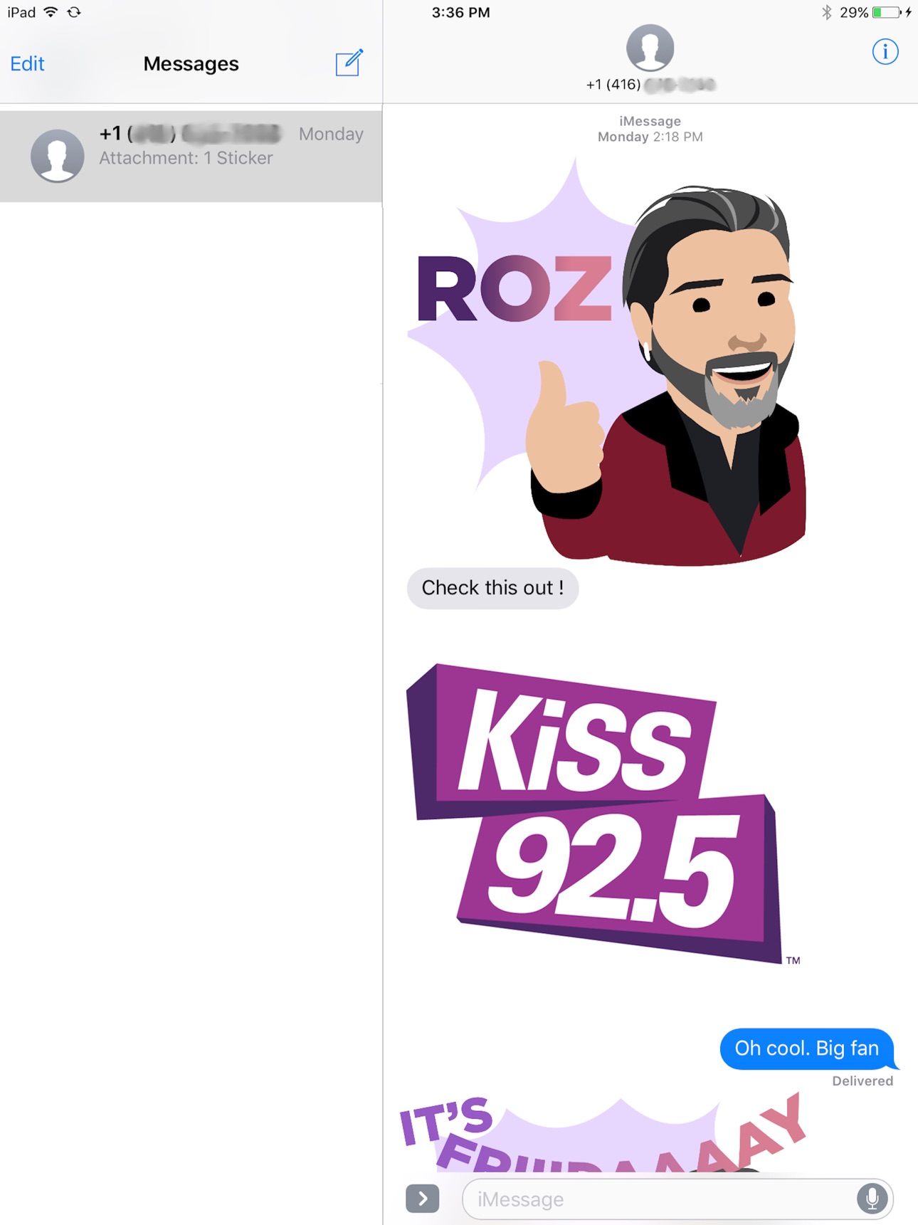 Screenshot 6 of KiSS 92.5 Sticker Pack