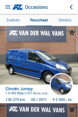 Van der Wal Vans screenshot 2
