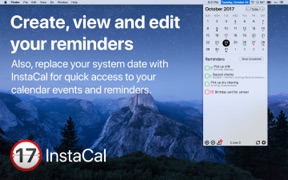 InstaCal - Menu Bar Calendar screenshot