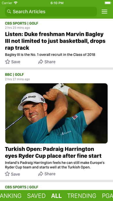 Screenshot #1 pour golf nows.