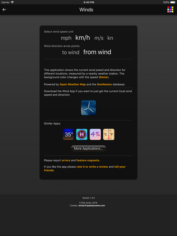 Winds App iPad screenshot 5 - Weather app