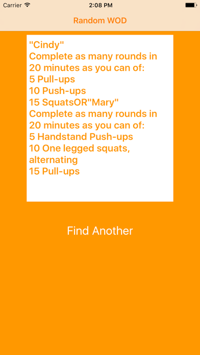 Screenshot #1 pour RandomWOD