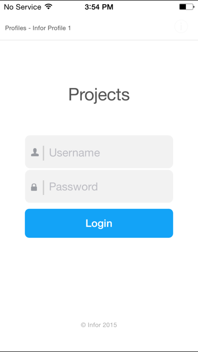 Screenshot #1 pour Infor Lawson Mobile Projects