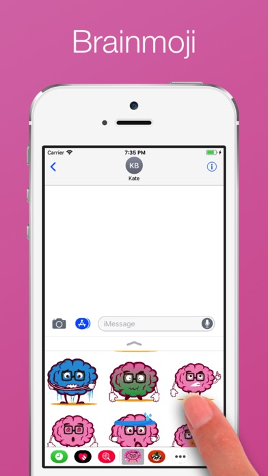 Brain emoji Stickers screenshot 2