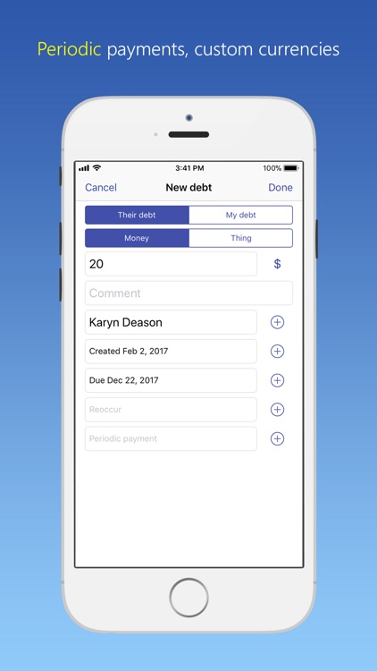 IOU - debt manager screenshot-4