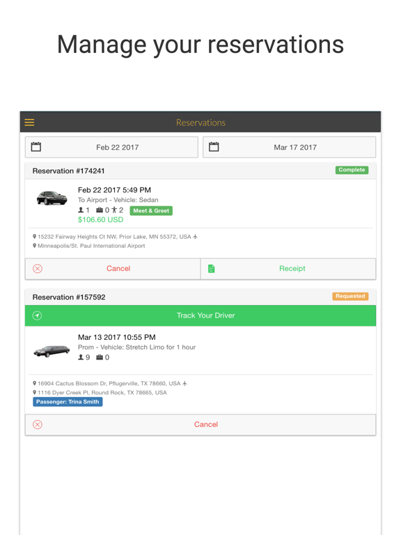 NTaxi iPad screenshot 4 - Travel app