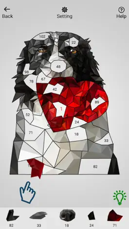 Game screenshot Поли Головоломка: Краска по но apk