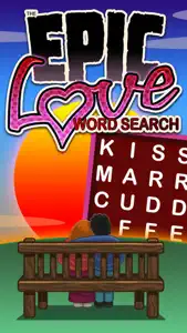 Epic Love Word Search - huge Valentine's word game screenshot #1 for iPhone