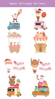 sweet happy christmas stickers iphone screenshot 4