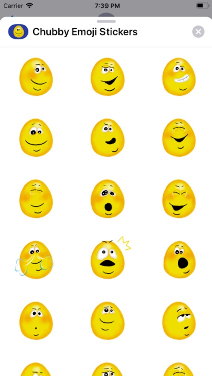 Chubby Emoji Stickers