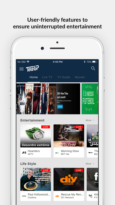 TeleUP TV Screenshot