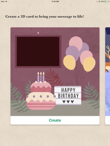 Pine 3D Greeting Cardsのおすすめ画像1