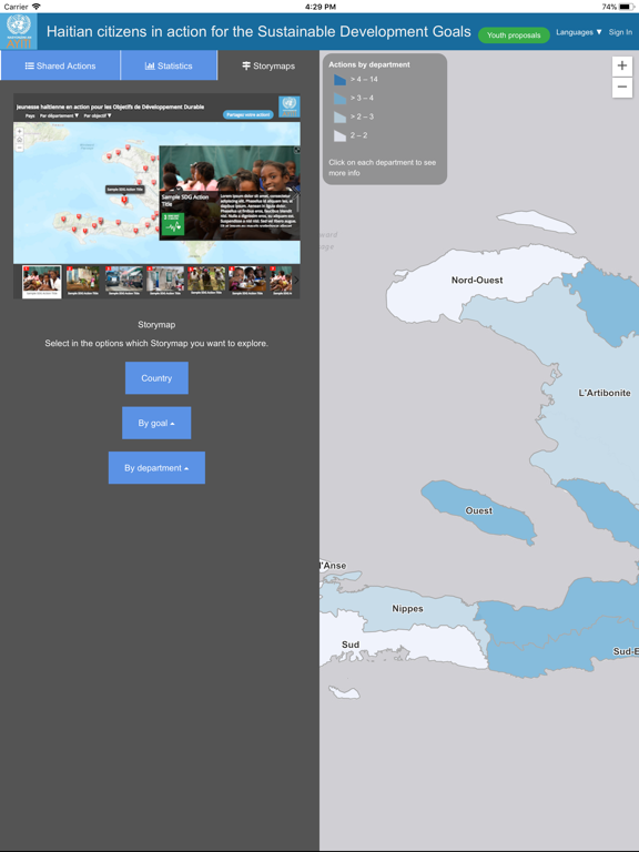 Global Goals Haiti iPad screenshot
