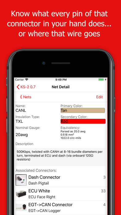Wiring Harnesser iPhone screenshot 5 - Productivity app