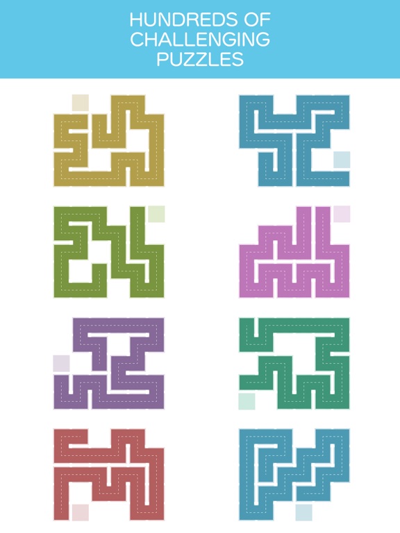 Fill one-line puzzle game на iPad