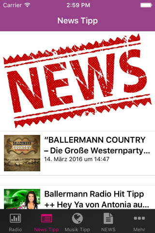 BallermannRadio screenshot 2