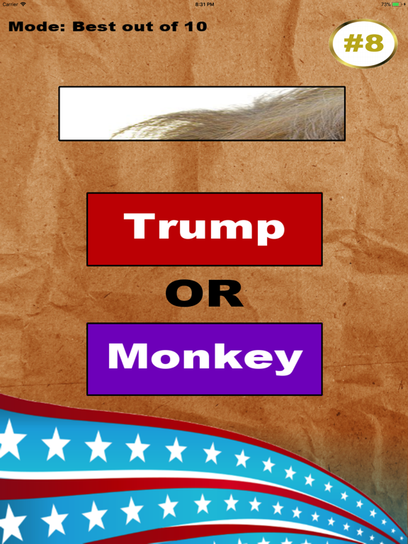 Trump or Monkey iPad screenshot 4 - Games app