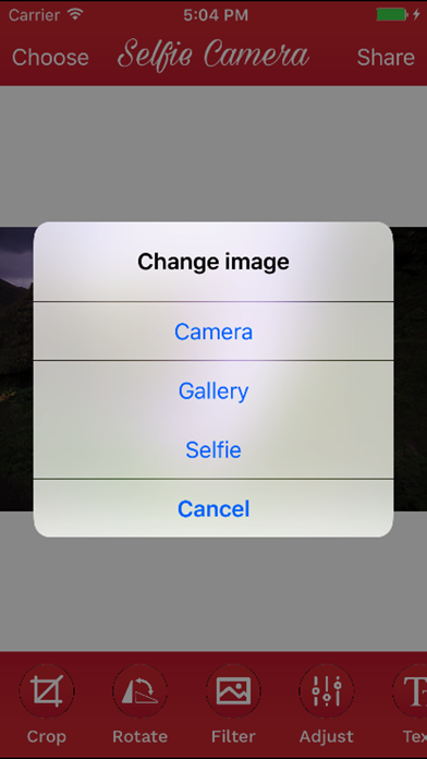 Selfie Camera Editor iPhone screenshot