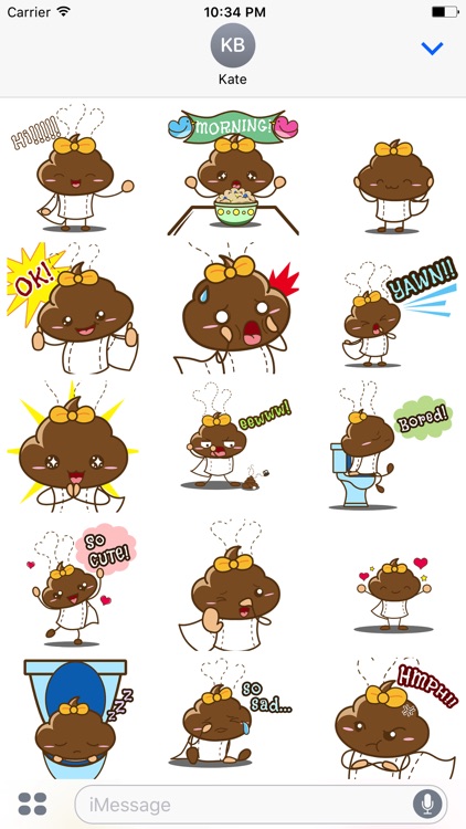Animated Poopie Funny Stickers