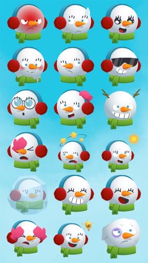 Snowmoji - Snowman Emoji(圖3)-速報App