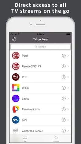 Game screenshot TV de Perú: TV peruana en vivo mod apk