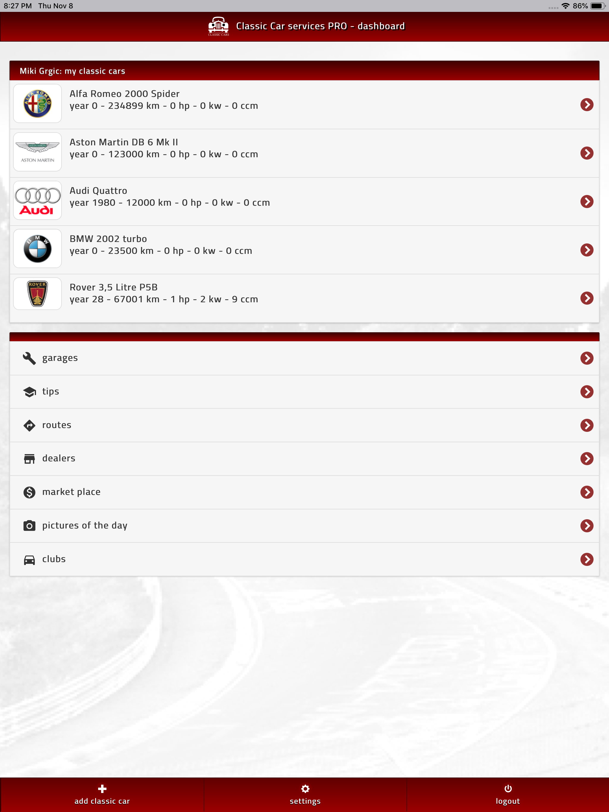 My Classic Car screenshot 5