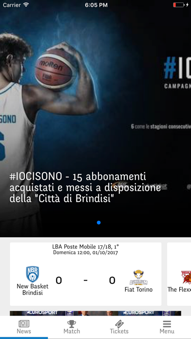 Screenshot #1 pour New Basket Brindisi