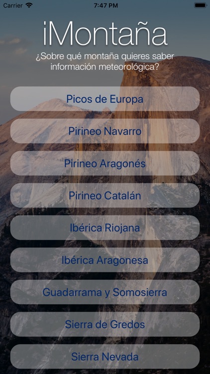 iMontaña - Meteorología