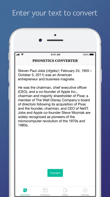 English to Phonetics Converter