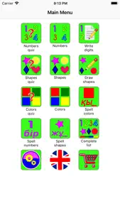Kazakh Numbers, Shapes Colors screenshot #1 for iPhone