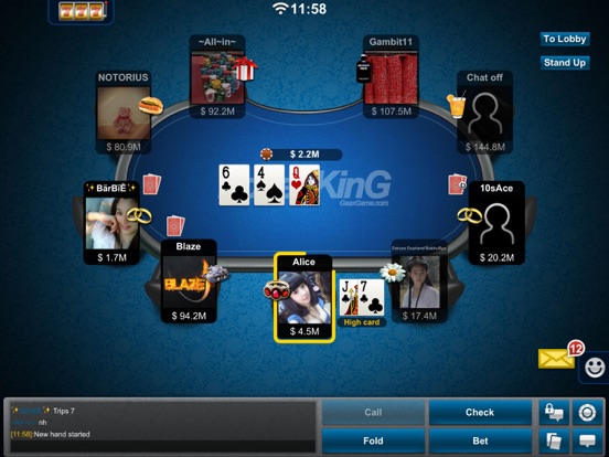 Texas Holdem Poker iPad app afbeelding 1
