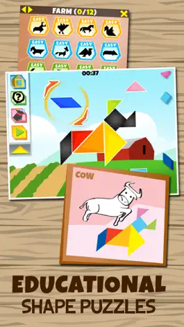 Game screenshot Kinder Tangram: Farm Animals mod apk