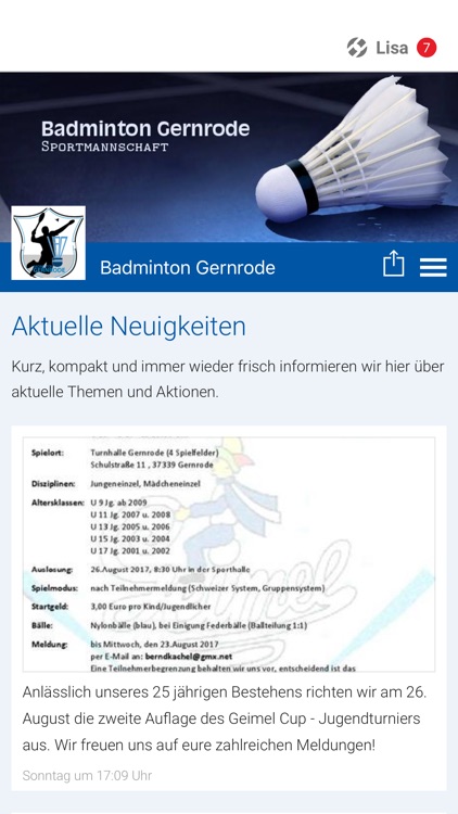 Badminton Gernrode
