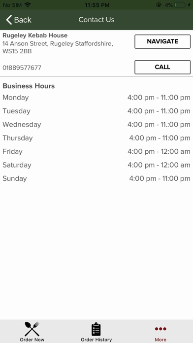 How to cancel & delete Rugeley Kebab House from iphone & ipad 4