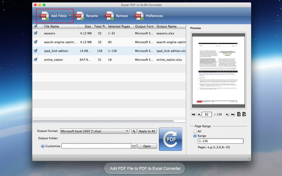 Super PDF to XLSX Converter - 3.1.29 - (macOS)