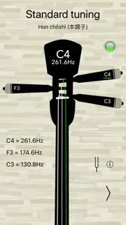 afinador de sanshin basic iphone capturas de pantalla 1