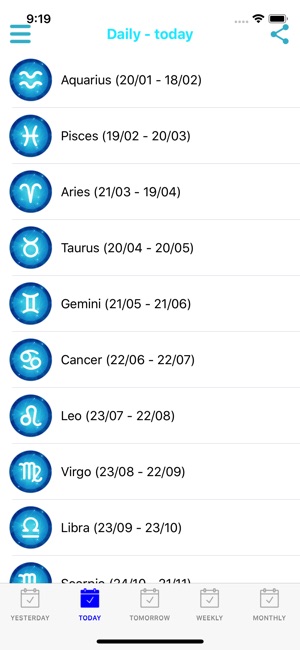 Horoscope 2018 - Daily